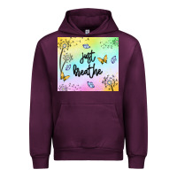 Mauve Wine just breathe Urban Hoodie - MaliasSmallBusiness