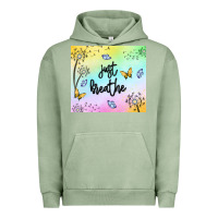 Pigment Oil Green just breathe Urban Hoodie - MaliasSmallBusiness