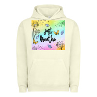 Pigment Pistachio just breathe Urban Hoodie - MaliasSmallBusiness