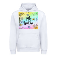 White just breathe Urban Hoodie - MaliasSmallBusiness