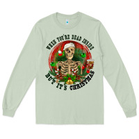 Matcha When you're dead inside but it's christmas Long Sleeve Tee - RanaPortraitStore