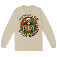 Mushroom When you're dead inside but it's christmas Long Sleeve Tee - RanaPortraitStore