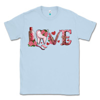 Dusty Blue valentines day dental love Classic Tee - RanaPortraitStore
