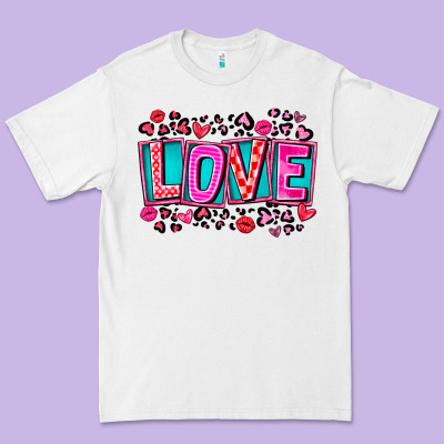 Love Valentine Premium Tee Designed By Cowhidedigitalart