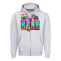 Heather Grey always bee kind Zipper Hoodie - Zillion Design Studio