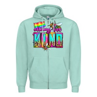 Seafoam always bee kind Zipper Hoodie - Zillion Design Studio