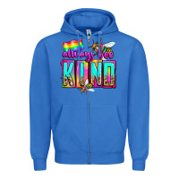 True Royal always bee kind Zipper Hoodie - Zillion Design Studio