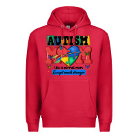 Cardinal autism mom like a normal mom Premium Hoodie - MaliasSmallBusiness