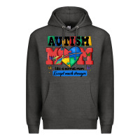Charcoal Heather autism mom like a normal mom Premium Hoodie - MaliasSmallBusiness