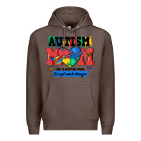 Coffee autism mom like a normal mom Premium Hoodie - MaliasSmallBusiness