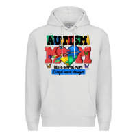 Dove Grey autism mom like a normal mom Premium Hoodie - MaliasSmallBusiness