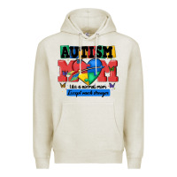 Oatmeal Heather autism mom like a normal mom Premium Hoodie - MaliasSmallBusiness