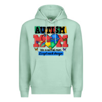 Seafoam autism mom like a normal mom Premium Hoodie - MaliasSmallBusiness