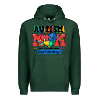 Sports Green autism mom like a normal mom Premium Hoodie - MaliasSmallBusiness