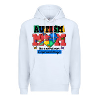 White autism mom like a normal mom Premium Hoodie - MaliasSmallBusiness