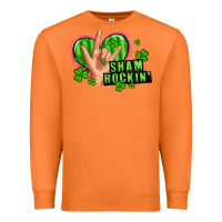 Carrot shamrockin' rock n roll female hand Premium Sweatshirt - Artiststas