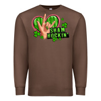 Chestnut shamrockin' rock n roll female hand Premium Sweatshirt - Artiststas