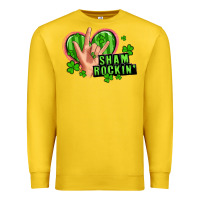 Lemon shamrockin' rock n roll female hand Premium Sweatshirt - Artiststas