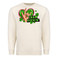 Sandshell shamrockin' rock n roll female hand Premium Sweatshirt - Artiststas