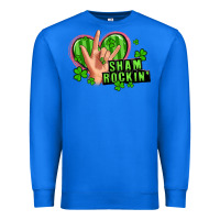 True Royal shamrockin' rock n roll female hand Premium Sweatshirt - Artiststas