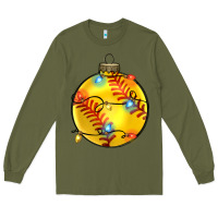 Army Green christmas  softball Long Sleeve Tee - Zillion Design Studio