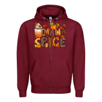 Burgundy mama spice Zipper Hoodie - texasbilliewilder