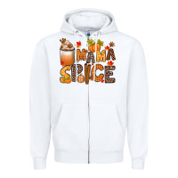 White mama spice Zipper Hoodie - texasbilliewilder