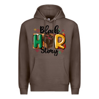 Coffee black story Premium Hoodie - MaliasSmallBusiness
