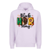 Lilac black story Premium Hoodie - MaliasSmallBusiness