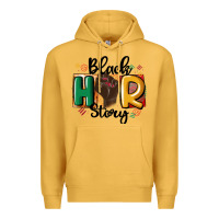 Mustard black story Premium Hoodie - MaliasSmallBusiness