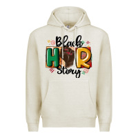 Oatmeal Heather black story Premium Hoodie - MaliasSmallBusiness
