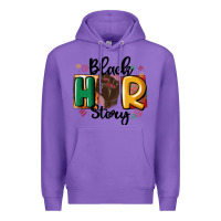 Purple black story Premium Hoodie - MaliasSmallBusiness