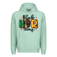 Seafoam black story Premium Hoodie - MaliasSmallBusiness