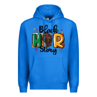 True Royal black story Premium Hoodie - MaliasSmallBusiness