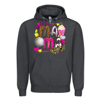 Smoke mama volleyball with popcorn Zipper Hoodie - texasbilliewilder