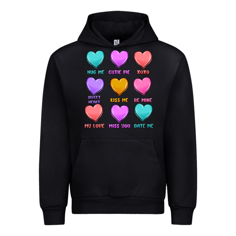 Valentine's Day Candy Hearts Urban Hoodie by MaliasSmallBusiness | Teevron