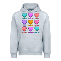 Heather Grey valentine's day candy hearts Urban Hoodie - MaliasSmallBusiness