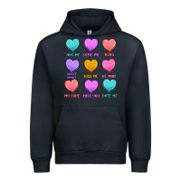 Navy valentine's day candy hearts Urban Hoodie - MaliasSmallBusiness