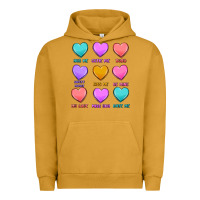 Pigment Peanut Butter valentine's day candy hearts Urban Hoodie - MaliasSmallBusiness