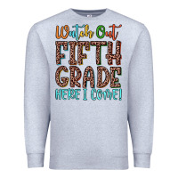 Heather Grey watch out fifth grade here i come! Premium Sweatshirt - JahusDesignShop