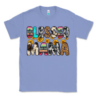 Colony Blue blessed mama Classic Tee - Zillion Design Studio