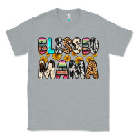 Heather Grey blessed mama Classic Tee - Zillion Design Studio