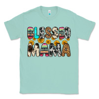 Seafoam blessed mama Classic Tee - Zillion Design Studio