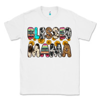 White blessed mama Classic Tee - Zillion Design Studio