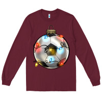 Burgundy christmas  soccer Long Sleeve Tee - Zillion Design Studio
