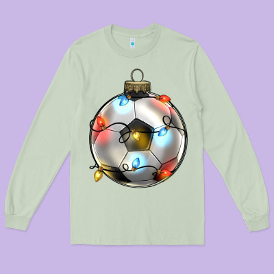 Long Sleeve Tee christmas  soccer