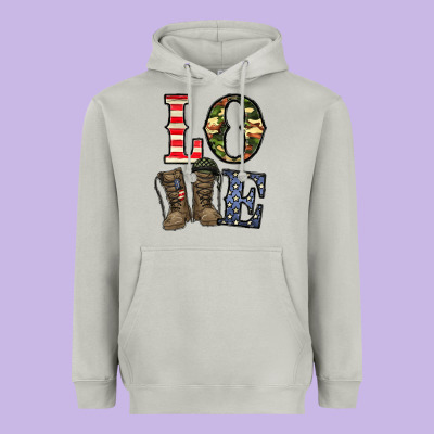 Loce Army Heavyweight Hoodie Designed By Cowhidedigitalart