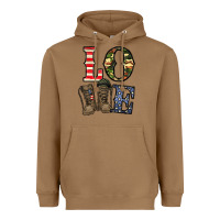Toasted Coconut loce army Heavyweight Hoodie - CowhideDigitalArt