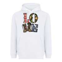 White loce army Heavyweight Hoodie - CowhideDigitalArt