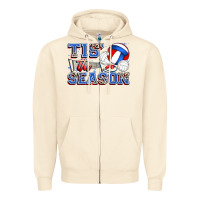 Sandshell tis' the season volleyball Zipper Hoodie - Zillion Design Studio
